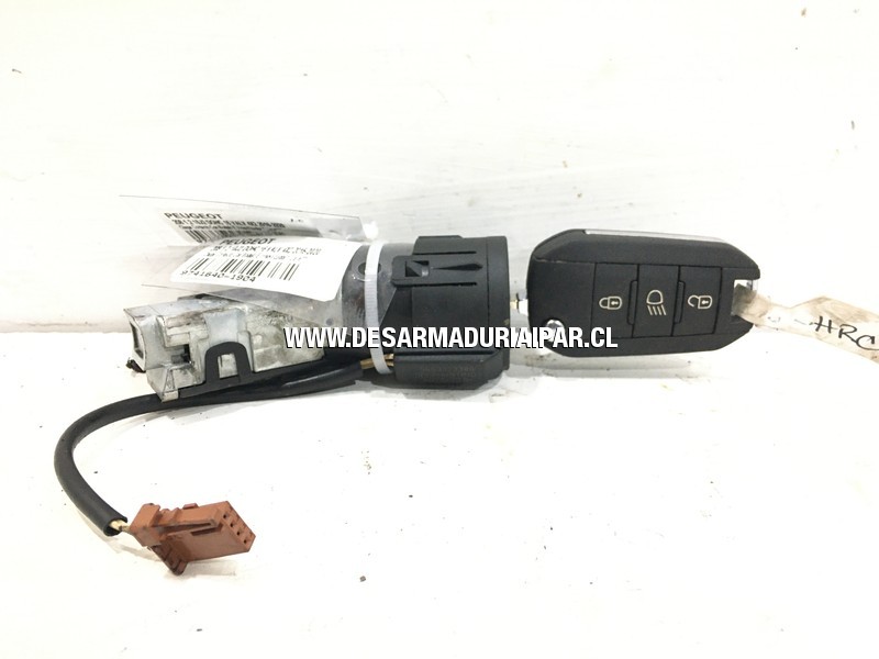 Chapa Contacto Con Modulo E Inmovilizador Y Llave Peugeot