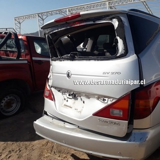 Repuestos y Desarmaduria SSANGYONG STAVIC 2.7 D27D DOHC 20 VALV 4X2 DIESEL 2005 2006 2007 2008 2009 2010 2011 2012